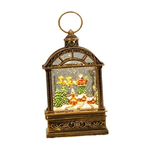 Bothyi - Linterna De Bola De Nieve Navideña, Bonita Decoración Para El Hogar Para Regalos, Chimenea, Casa Interior