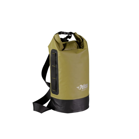 Drybag Pelican ExoDry, impermeable, 10 litros, con correa para el hombro, color oliva