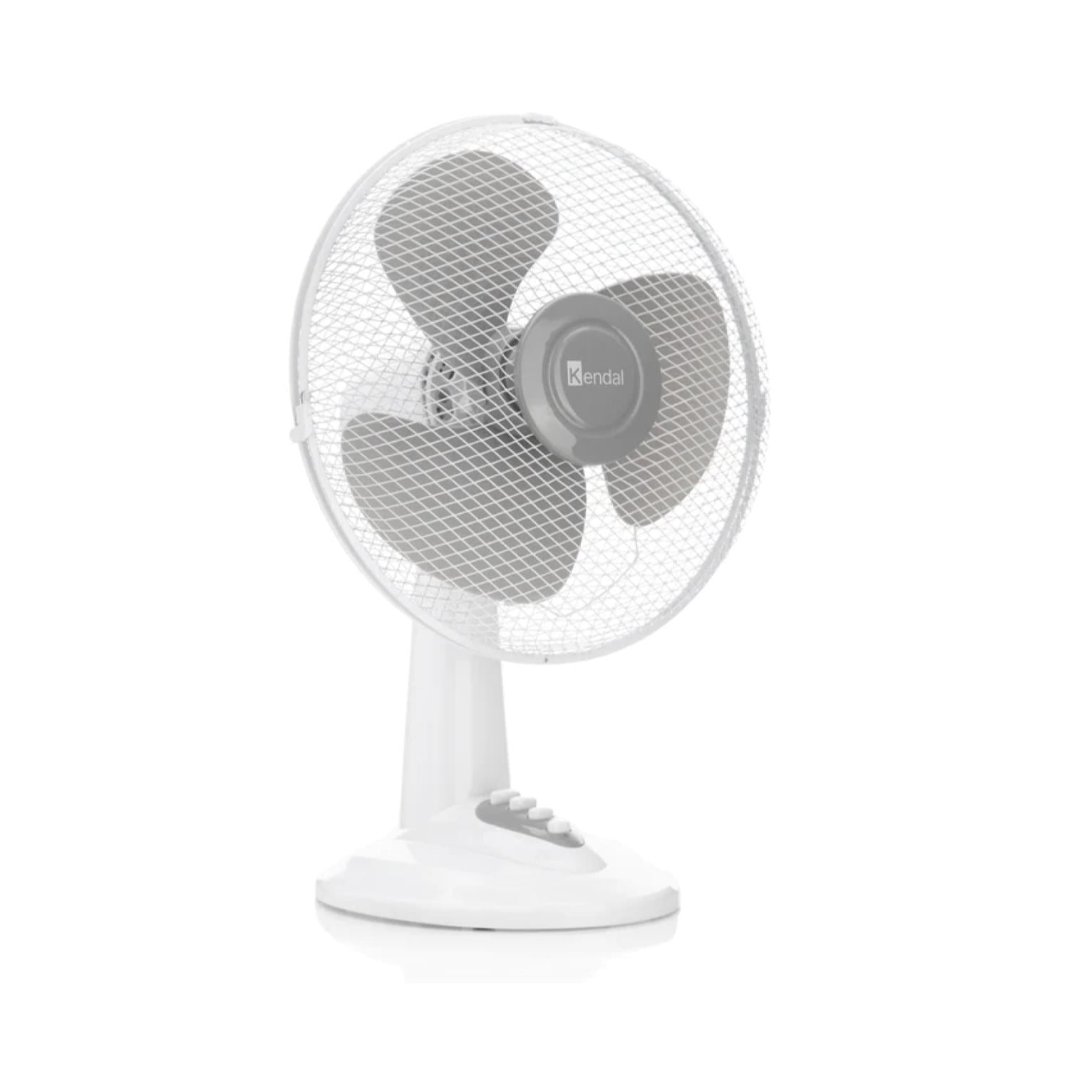 Kendal - Ventilador De Mesa 12 Pulgadas 40w 3vel Blanco Kf-12d