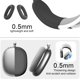 thumbnail image 3 of Funda para auriculares PowerDriver AirPods Max transparente negro, 3 of 8