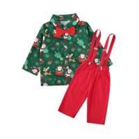 Bothyi - Conjunto De Traje Para Niños Con Pajarita, Camisa, Trajes Navideños Para Niños, Cosplay Para Niños, Manga Larga, Clip M
