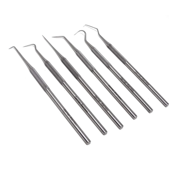 Juego de microganchos A2Z SCILAB de acero inoxidable, 14 cm, 6 piezas