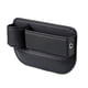 thumbnail image 2 of 2-Pack asiento de coche hueco llenador organizador con soporte de taza - cuero premium - ajuste universal - mantiene latas / teléfono / llaves / carteras organizadas (negro), 2 of 3