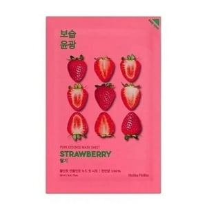 Holika Holika - Mascarilla Coreana Con Ingredientes Naturales Pure Essence Mask - Strawberry