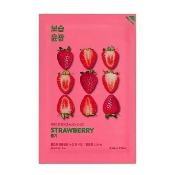 Mascarilla coreana con ingredientes naturales Pure Essence Mask - Strawberry