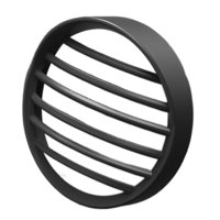 Ioensy - Protector De Sombra De Cubierta De Faro De Moto Para Faro Redondo De 14 Cm Negro Duradero