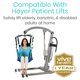 thumbnail image 3 of Patient Lift Sling Malla Para Todo El Cuerpo Para Ducha 400 Libras, 3 of 9