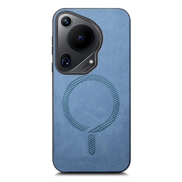 Magnetic Slim Case for Huawei Pura 70 Ultra with Camera Guard & Anti-Scratch Back Blue