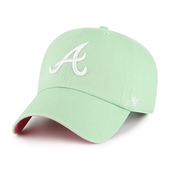 GORRA 47 Braves Clean Up estilo papá Hemlock/Rosa baya