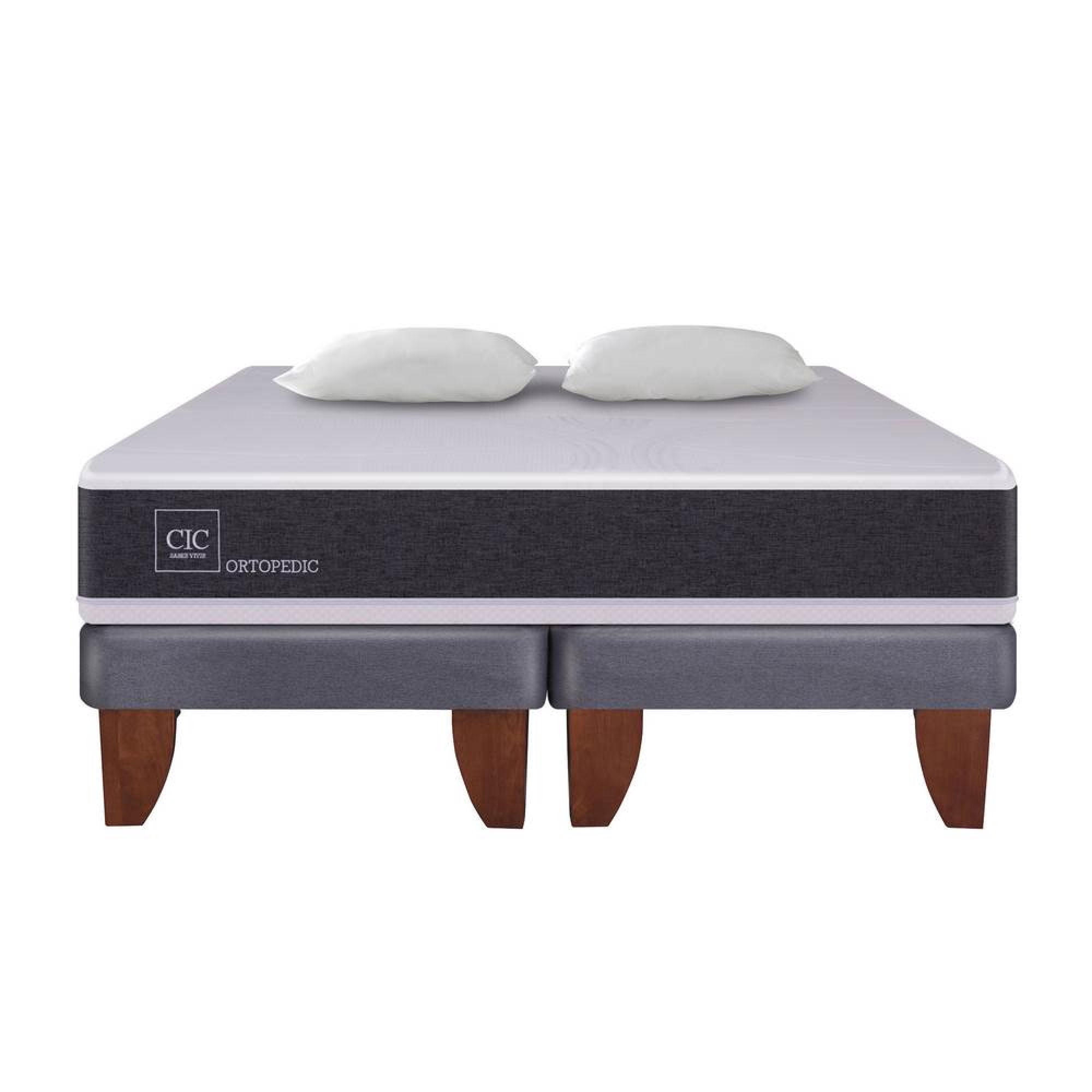Cama Europea Europea New Ortopedic King Base Dividida