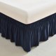 thumbnail image 3 of suxuMhao Falda de Cama Elástica Envolvente con Volantes Tamaño Queen, Negro Azul - Colchón de 60x80 Pulgadas Compatible con Caída de 15 Pulgadas, Falda de Ropa de Cama de 1 Pieza para Decoración de, 3 of 3