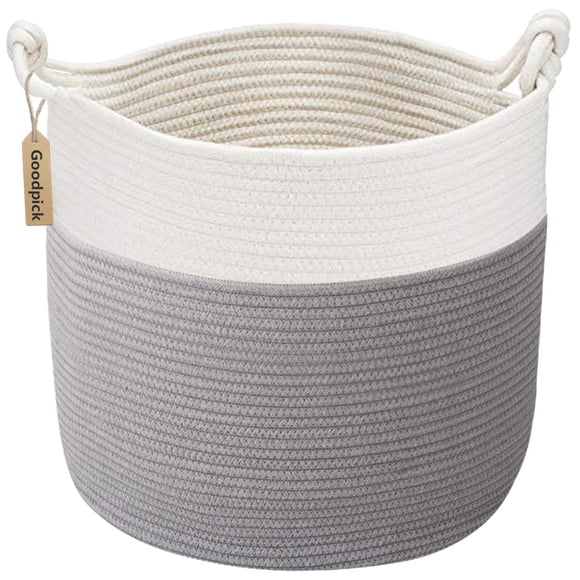 Cesta de almacenamiento de juguetes Goodpick Baby Laundry, gris, 38 x 36 cm