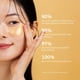 thumbnail image 4 of Parches para debajo de los ojos TEREZ & HONOR, oro de 24 quilates, retinol, 60 mascarillas, 4 of 9