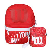 Pack Wilson Mochila Defy + Bandolera Harlem Roja