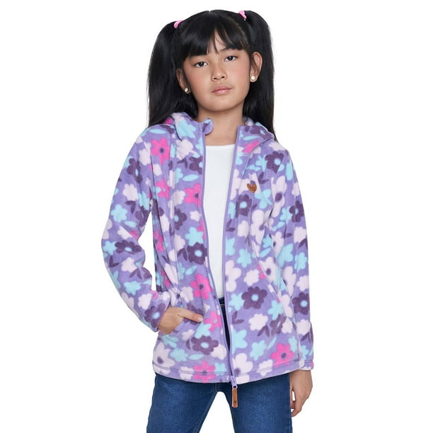 Poleron Niña Kids Polar Morado Corona
