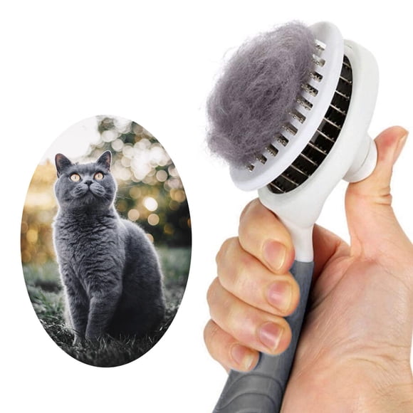 Cepillo Grooming Slicker ItPlus Cat, autolimpiante, para mascotas