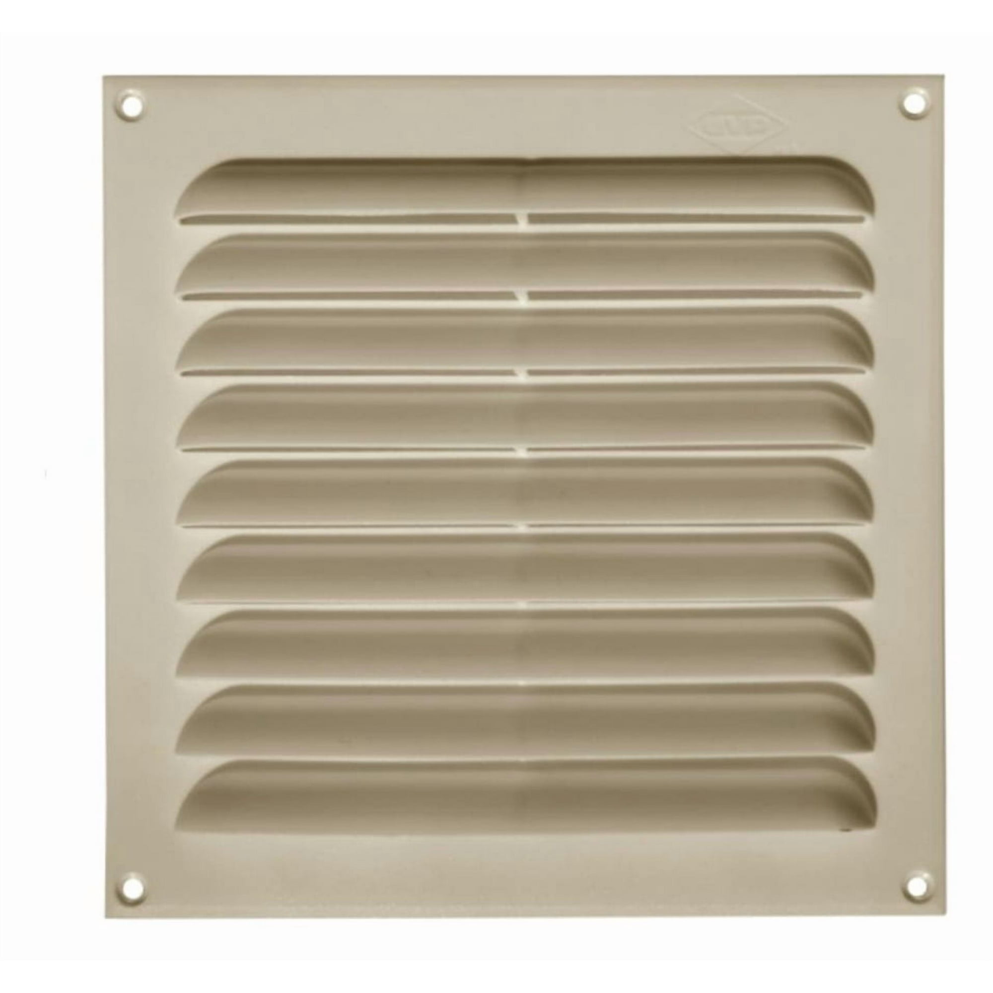 Celosía Ventilación Pvc Plana 20x20 Cm Beige 10un Dvp