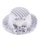 thumbnail image 3 of Adorable Sombrero De Lentejuelas Redondas De Mu?eca Hecha A Mano Para 1/3 BJD Doll Accesorio Plata, 3 of 5