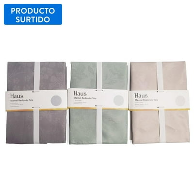 Mantel Redondo Tela 150X150 Cm Poliester 1 Un Haus