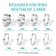 thumbnail image 4 of Medidores de anillos Ottemax para anillos sueltos, paquete de 8 tamaños con tela, 4 of 6