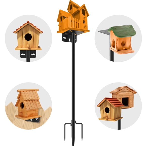 Poste ajustable para comedero de aves AHRLHR de 80 pulgadas, diseño resistente al óxido