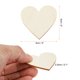 thumbnail image 2 of Uxcell 50 piezas de corazones de madera sin terminar 2" x 2" x 0.1" cortes de madera natural en blanco para manualidades de bricolaje, 2 of 5