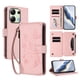 thumbnail image 1 of Funda Cartera Mariposa para [Xiaomi Redmi Note 13 4G] con Soporte y Cremallera Rosa, 1 of 6
