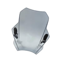 Magideal - Deflector De Viento Universal Para Parabrisas De Motocicleta, Material De Pc De 22/25/28Mm, Multifuncional, A Prueba De Viento, 15,7X14,5 Pulgadas , Gris