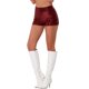 thumbnail image 4 of INSPIRE CHIC Pantalones Cortos de Mujer con Lentejuelas Brillantes de Tiro Medio Sólido Brillo Cóctel Cintura Elástica Pantalones Cortos Rojo Oscuro M, 4 of 6