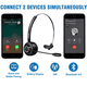 thumbnail image 5 of Auriculares inalámbricos Bluetooth V5.0 para negocios con micrófono boom, ideales para celular, tableta y computadora. Auriculares manos libres para centros de llamadas, oficinas y conductores de, 5 of 8