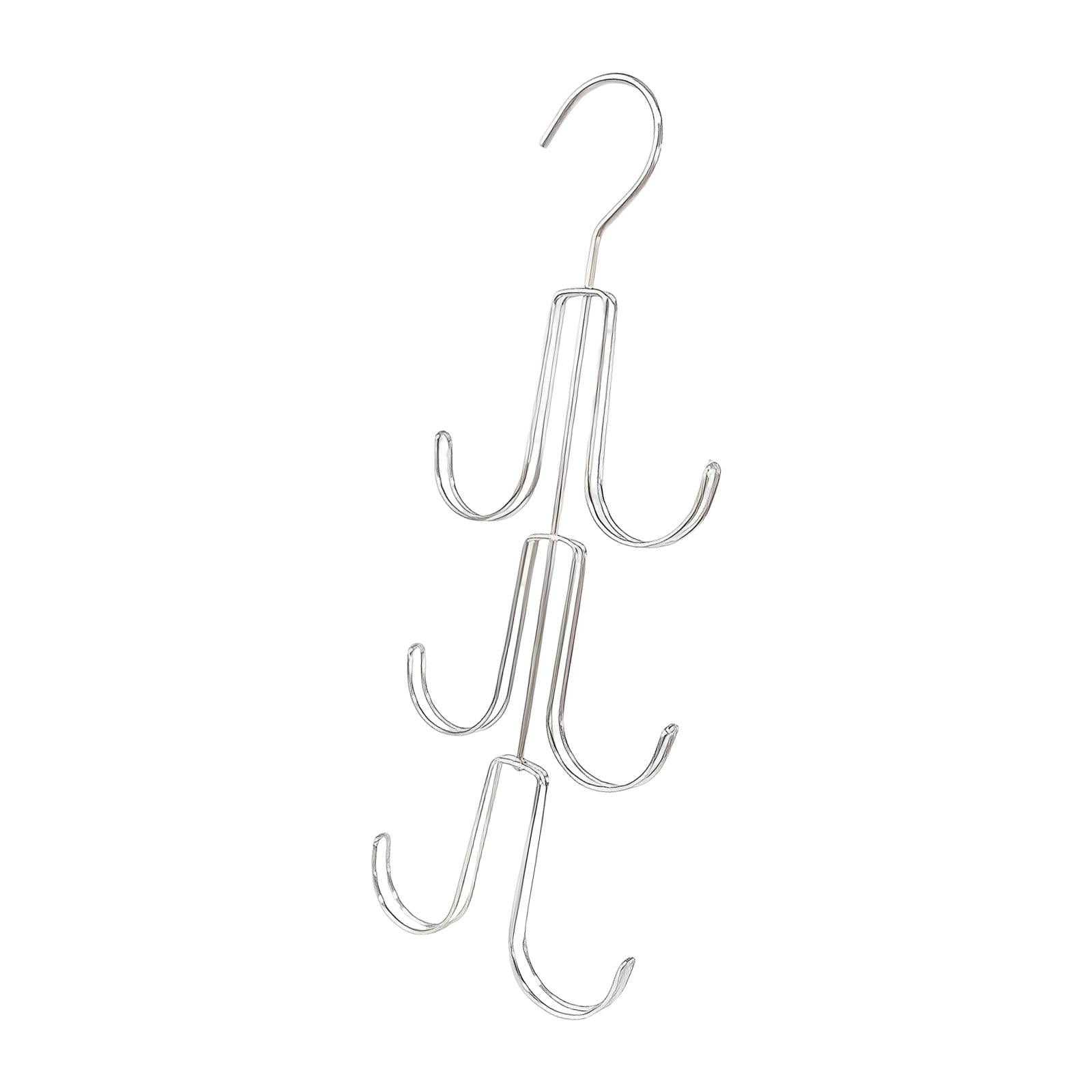 Bothyi - Organizador De Colgador De Monedero, Resistente, Resistente, Para Mochila, Para Atar, Bolsos, Zapatos, Plateado