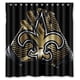 thumbnail image 1 of Cortina de ducha con diseño de los New Orleans Saints, juego de cortinas de baño con ganchos, tamaño 66 x 72 pulgadas, 1 of 3