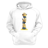 Genérico - Polerón Canguro Pequeños Amarillos Blanco Talla Xs Unisex