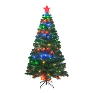 Jardimex - Arbol Navidad Led Fibra Optica 180 Cm 200 Ramas + Estrella Color Verde