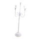 thumbnail image 4 of Candelabro Alto De 37 Pulgadas, Elegante Para Cenas Y Festividades, Con 5 Brazos, Color Blanco, 4 of 5