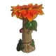 thumbnail image 5 of Comedero de resina, estatuilla de estatua de resina, figura de jardín, estación de alimentación de cuenco de baño para pájaros de jardín para balcón, Flor 16x16x26cm, 5 of 5