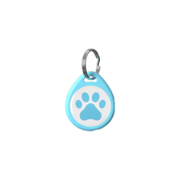 Estilodomus - Placa Identificación Idtag Para Mascotas Gato Perro - Celeste