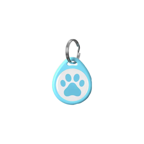 Estilodomus - Placa Identificación Idtag Para Mascotas Gato Perro - Celeste