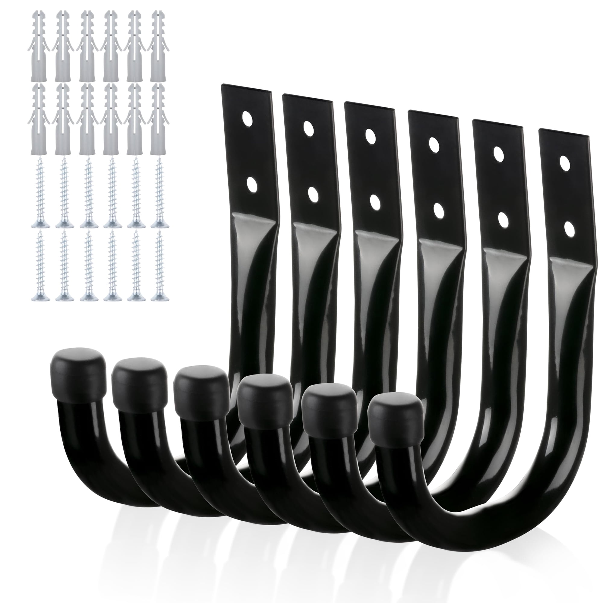 Organizador De Garaje Kurui De Metal Resistente Para Pared, 6 Unidades