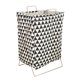 thumbnail image 2 of alambre de hierro x-marco cesta de ropa plegable cesta de ropa bolsa de almacenamiento negro, 2 of 3