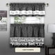 thumbnail image 2 of Juego de cortinas para ventana ACHIM Tier and Valance Live Love Laugh, 2 of 6