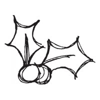 Rienda Libre Graphics - Decomural Holly Berries Festive Christmas Ws-34393