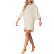 thumbnail image 4 of INSPIRE CHIC Conjunto de Salón de Punto Acanalado para Mujer Camiseta de Manga Corta Oversize y Pantalones Cortos de Cintura Alta Suave Conjunto de Verano 2XL Beige, 4 of 6