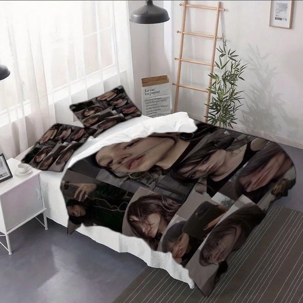 3pcs Person's Daily Moments Duvet Cover Set - Bedding Suit Comforter Case for RV Car Decor + Pillowcases (No Insert)
