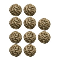 Magideal - 10 Uds. Bolas De Mimbre De Ratán, Bolas Tejidas Colgantes De , Rellenos De Jarrón De Bricolaje Artesanías Cuenco Rústico Decorativo Para El Hogar