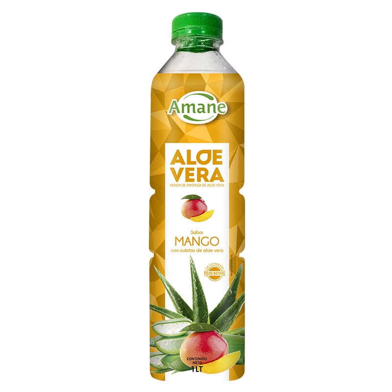 Bebida Aloe Vera Mango Botella 1 L Amane