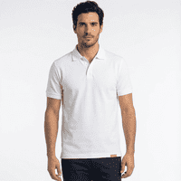 T-World - Polera Polo 60% Algodón Manga Corta Hombre Blanco