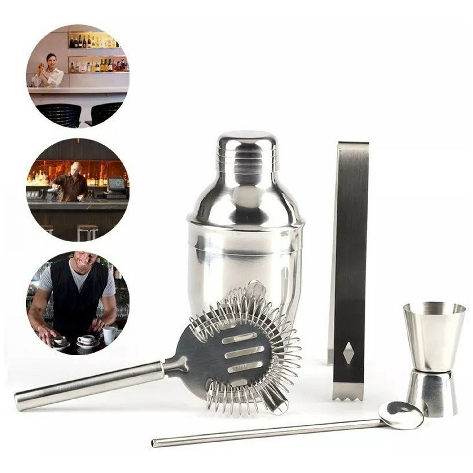 Genérico - Set De Cocteleria Set Bartender Juego De Cocteleria 5 Piezas