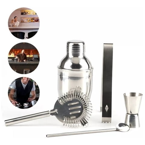 Genérico - Set De Cocteleria Set Bartender Juego De Cocteleria 5 Piezas
