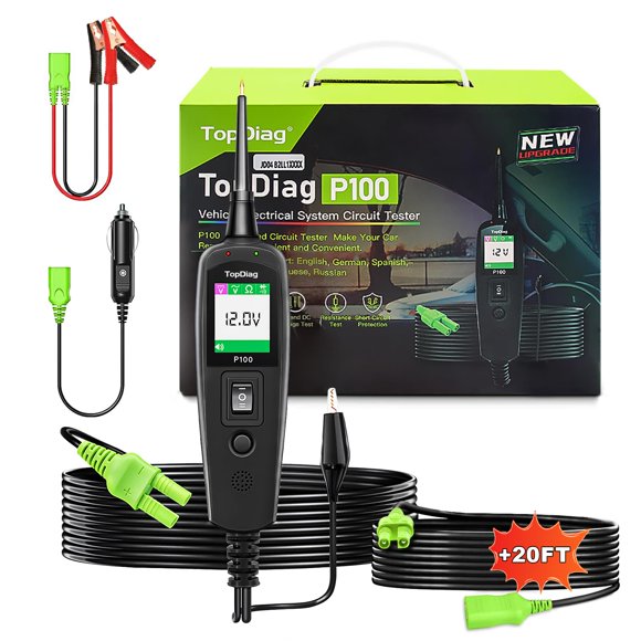 Probador de circuitos TopDiag P100 Automotive Power Probe Cable de 40 m